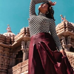 Richard Allan x H&M Modal Turtleneck Top size XS